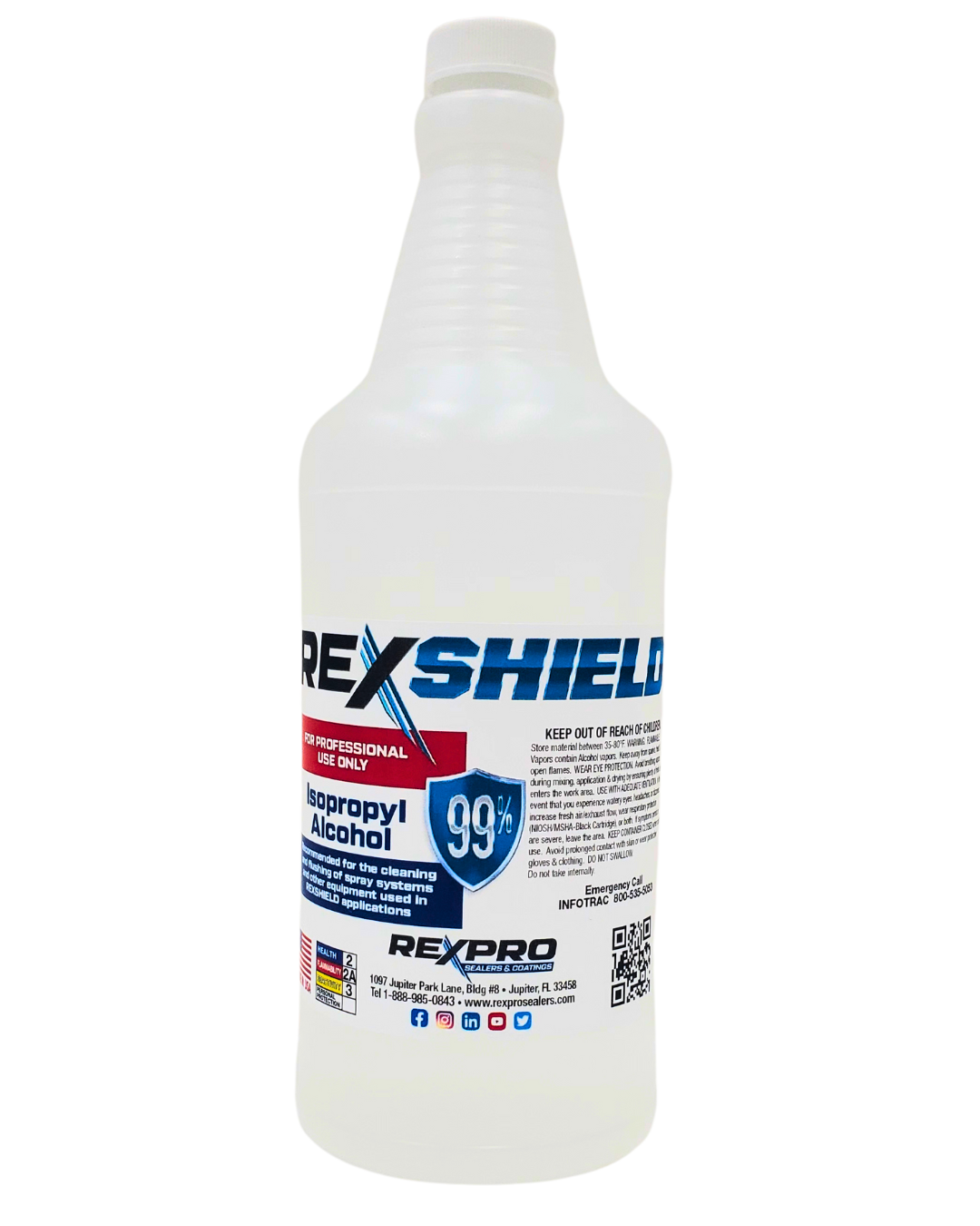 99% Isopropyl Alcohol Quart
